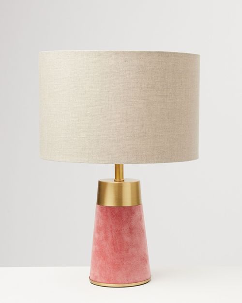 Ero Pink Velvet Shade Table &...