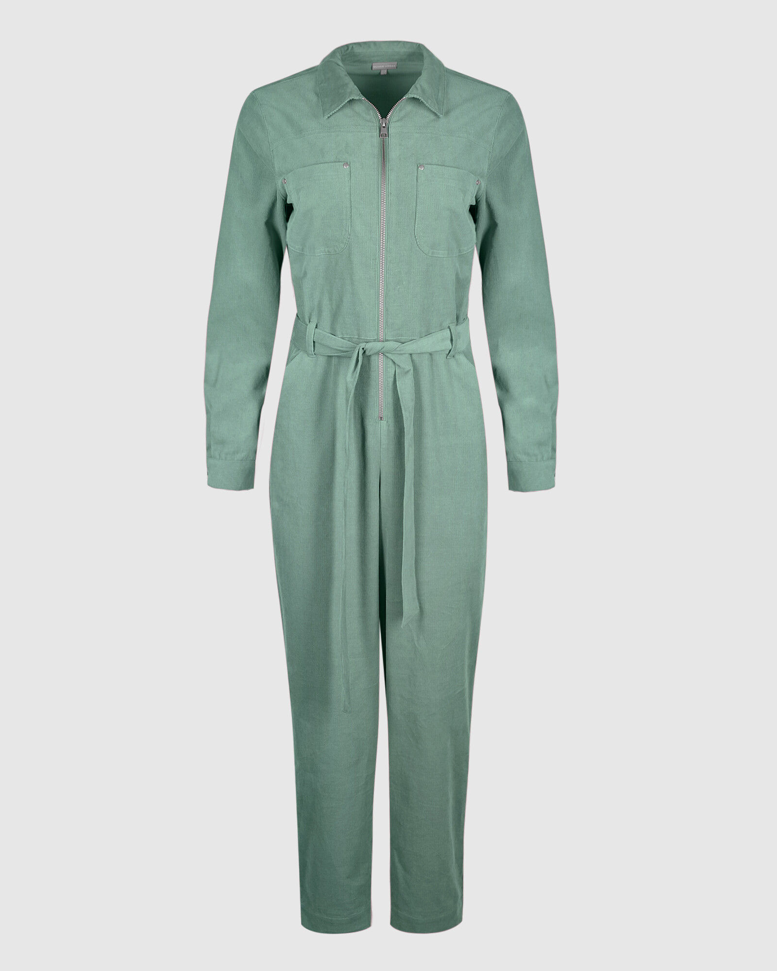 Corduroy Sage Green Boiler Jumpsuit 