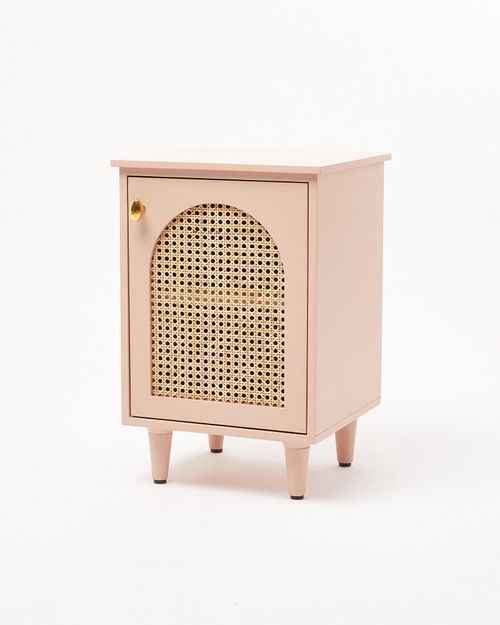 Bue Pink Mango Wood & Rattan...