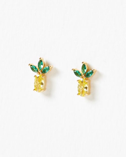 Pineapple Stone Detail Stud...