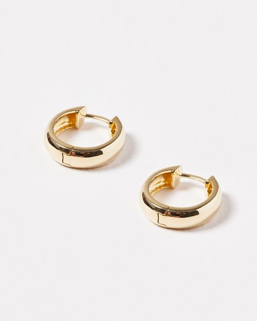 Isla Chunky Gold Plated Hoop...