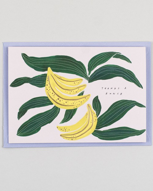 Thanks a Bunch Banana Thank you Card