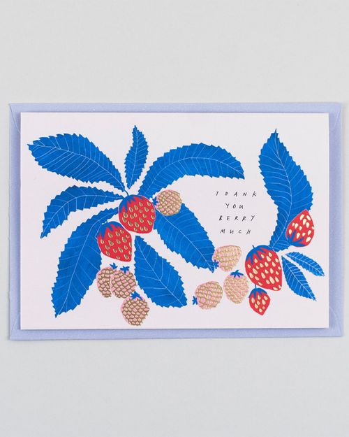 Strawberry Thank you Card