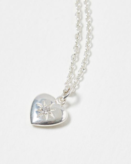 Coco Heart Silver Plated...