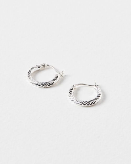 Reva Silver Hoop Earrings...