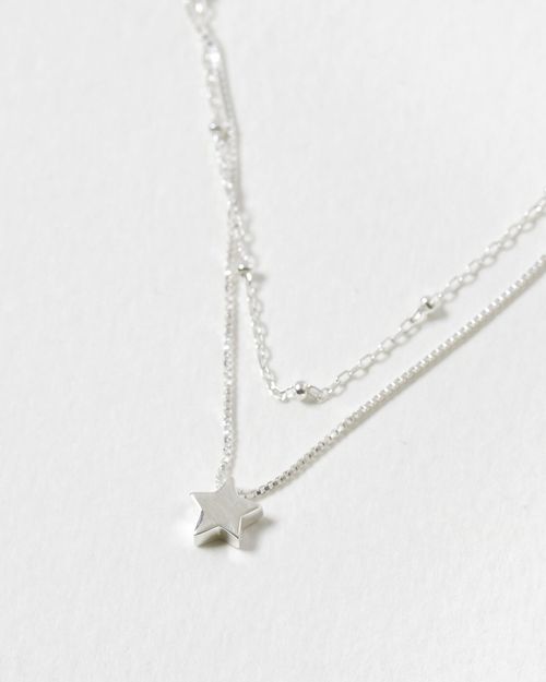 Sky Star Charm Silver Layered...