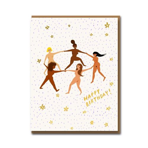 Naked Circle Birthday Card