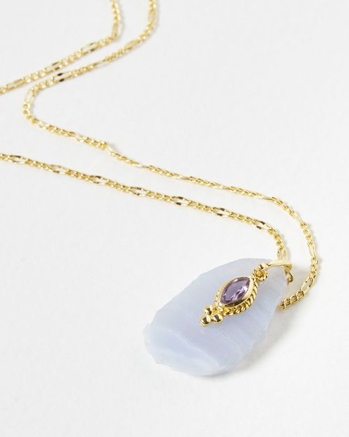 India Blue Lace Agate &...