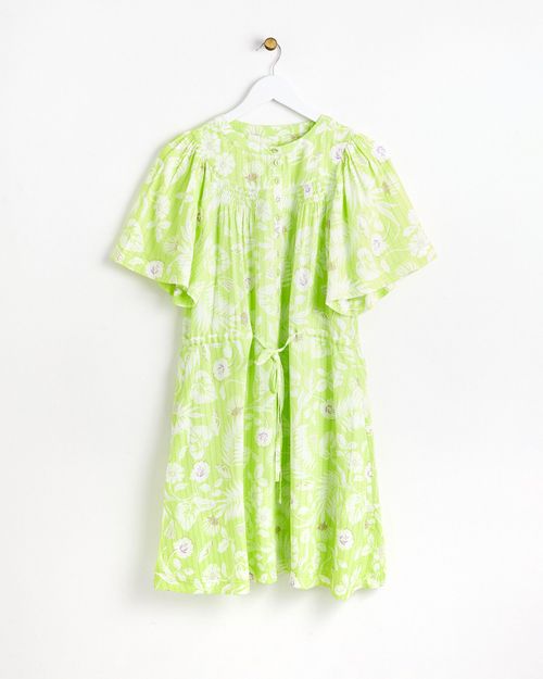 Tropical Print Green Mini...