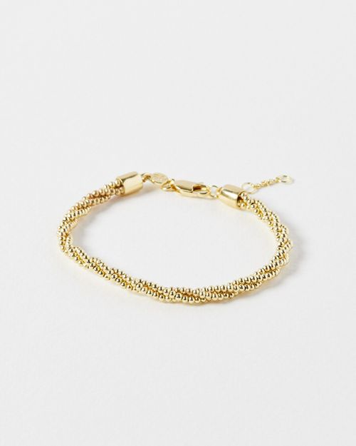 Dapple Twisted Bead Gold...