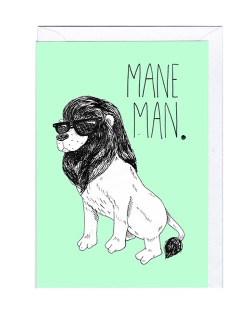 Mane Man Father's Day Card