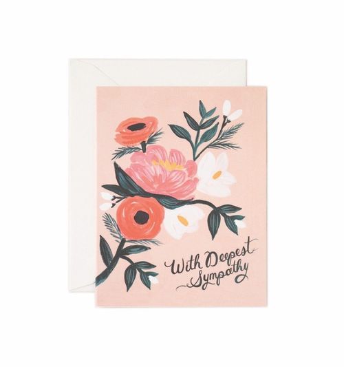 Floral Deepest Sympathy Card