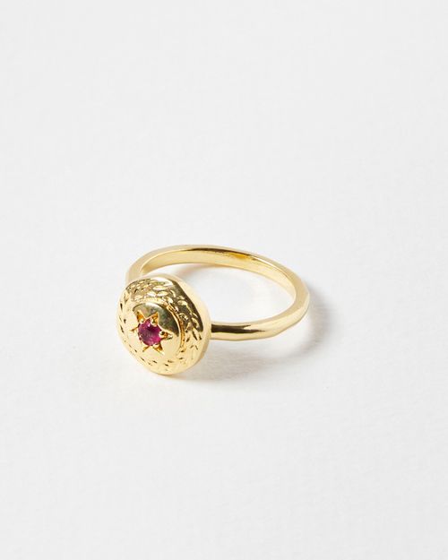 Izar Pink Jade Gold Plated...