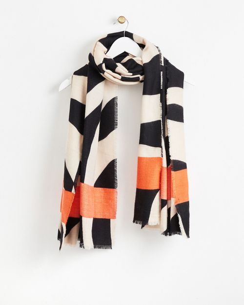 Zebra Print Orange Striped...