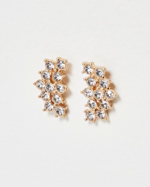 Clara Glass Stone Stud...