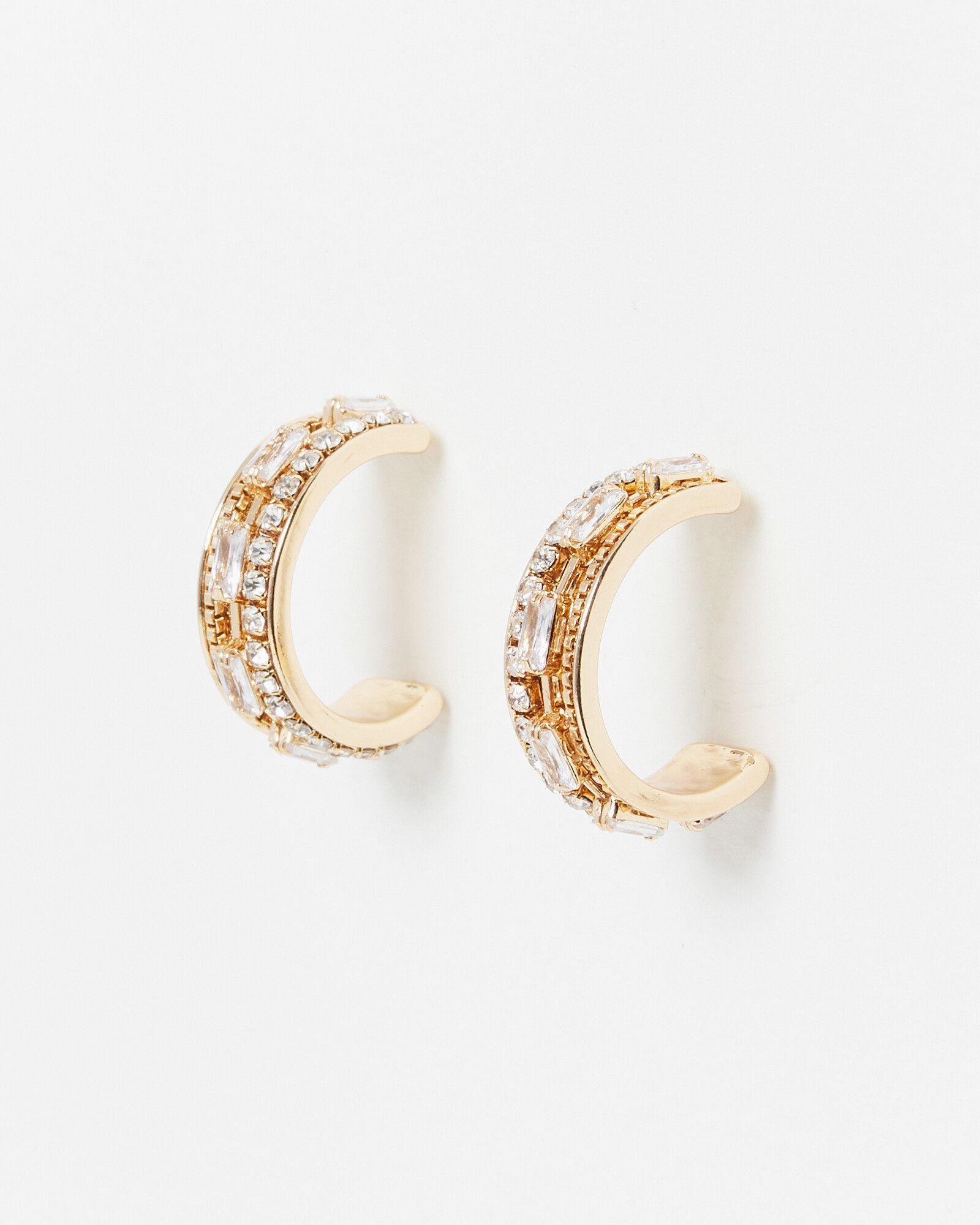 Natala Glass Stone Hoop Earrings | £9.00 | One New Change