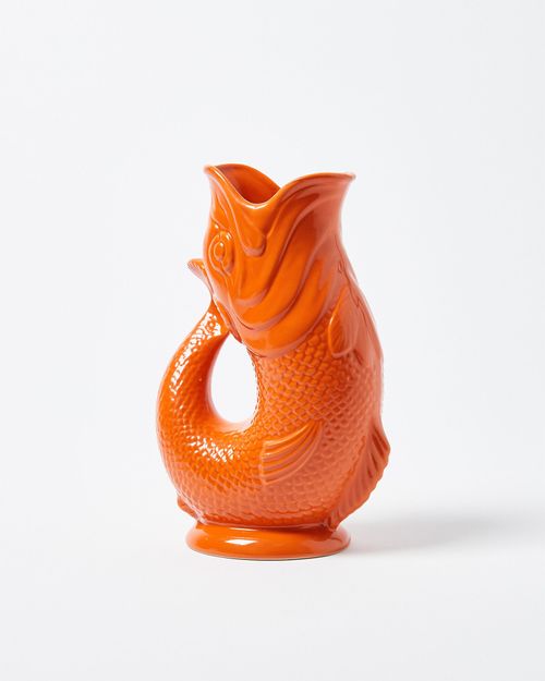 Orange Ceramic Gluggle Jug...