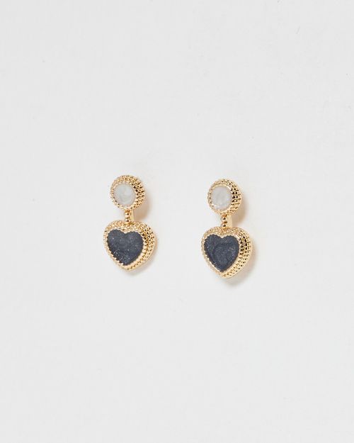 Madison Heart Drop Earrings