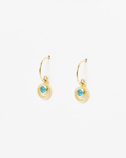 Sarai Blue Jade Gold Plated...