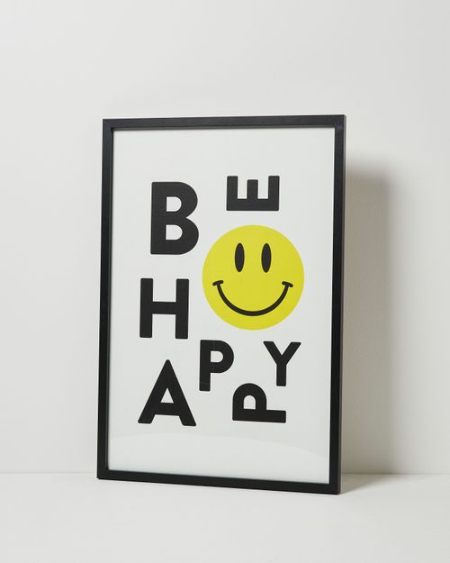 Be Happy Framed Wall Art