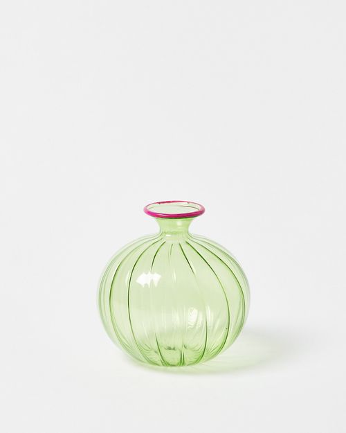 Green Glass Diffuser Vase