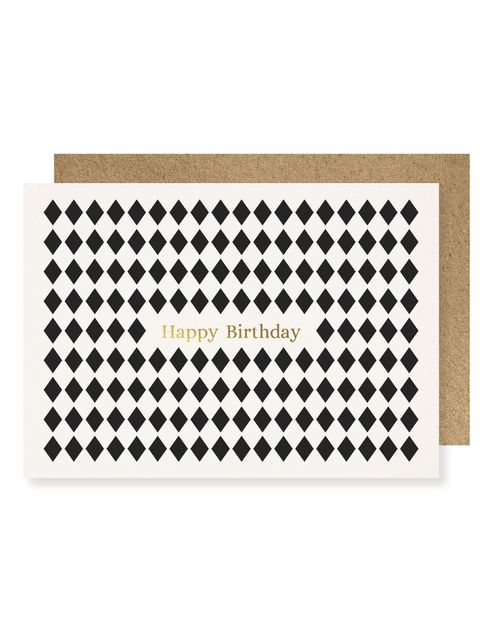 Checkered Happy Birthday Card