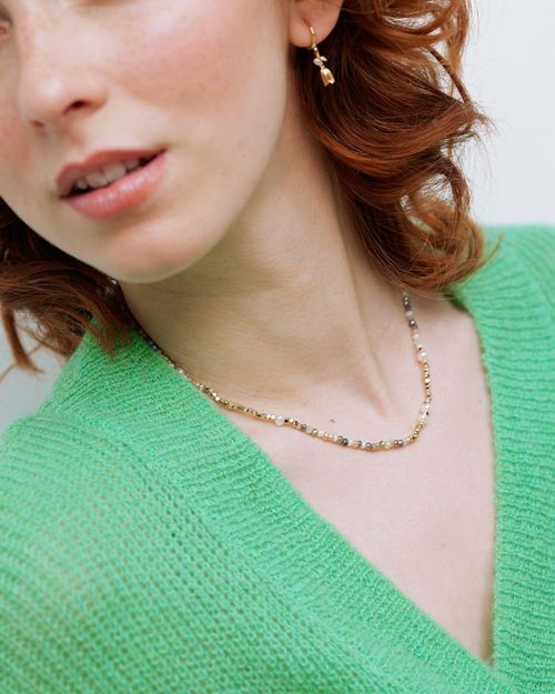 Sereia Green Glass Beaded &...