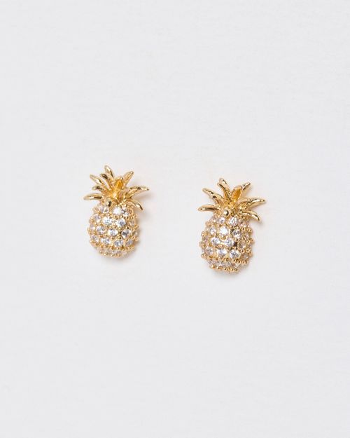 Winnie Gold Pineapple Stud...