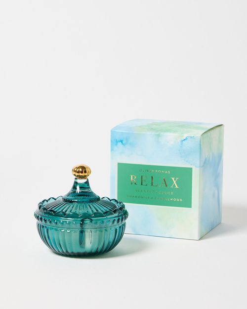 Relax Blue Glass Chamomile &...