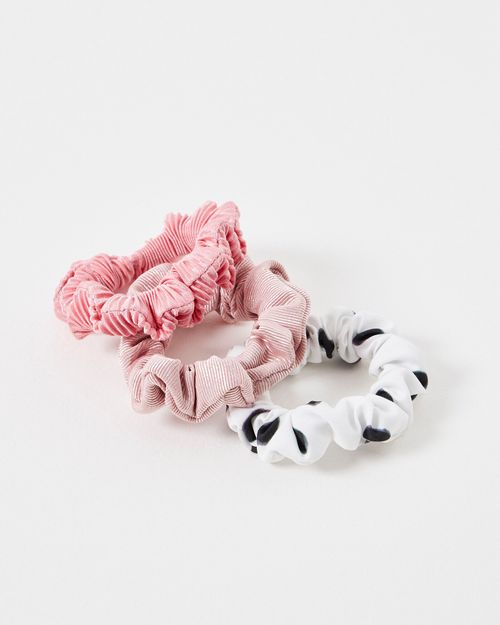 Laurel Ruched Hair Scrunchies...