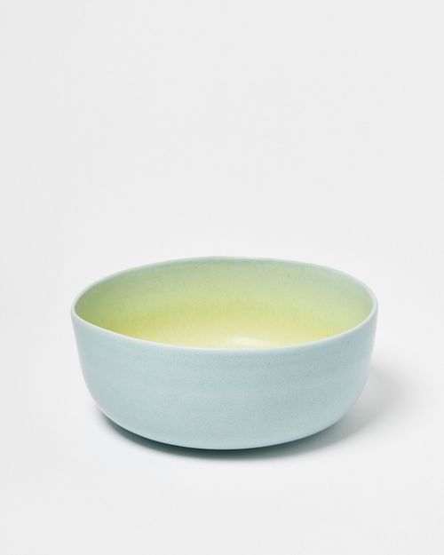 Ula Blue Ceramic Salad Bowl