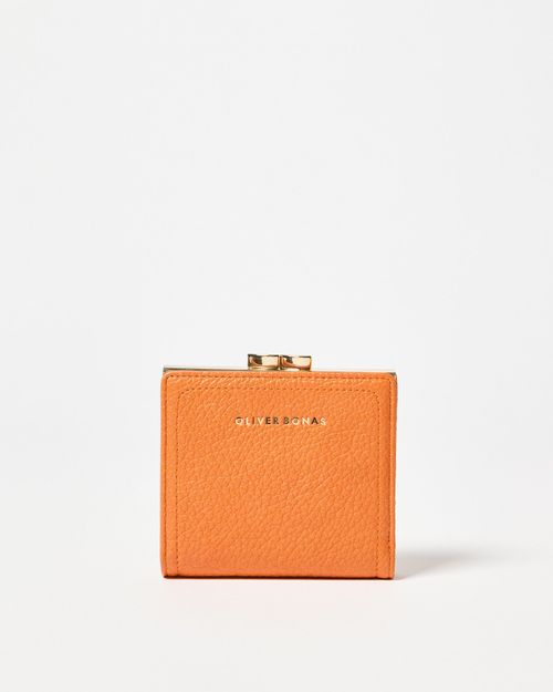 Akka Orange Clasp Purse