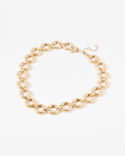 Mila Chunky Circular Gold...