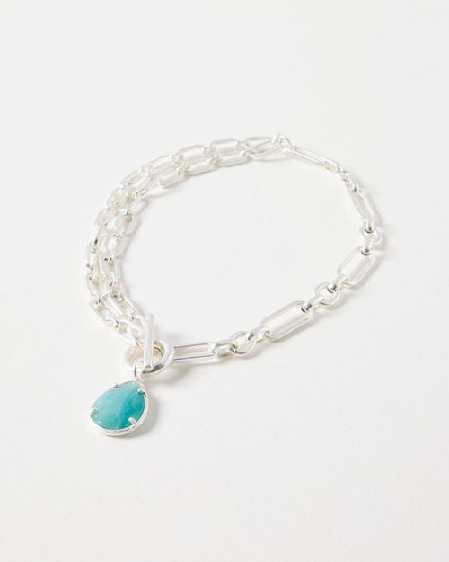 Rene Chunky Amazonite Silver...