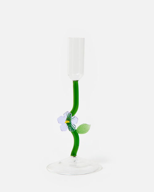 Flower Glass Candlestick...