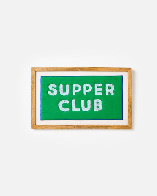 Supper Club Beaded Framed...