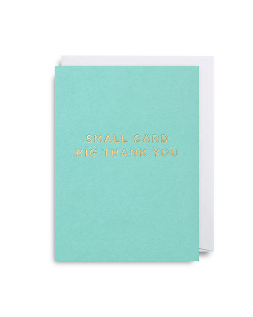 Small Card Big Thank You Card