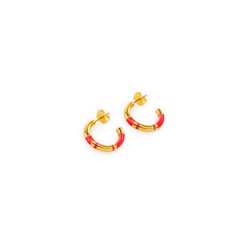 Gold-toned hoop earrings