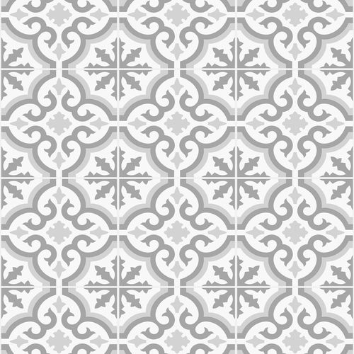 Contour Grecian Grey Wallpaper