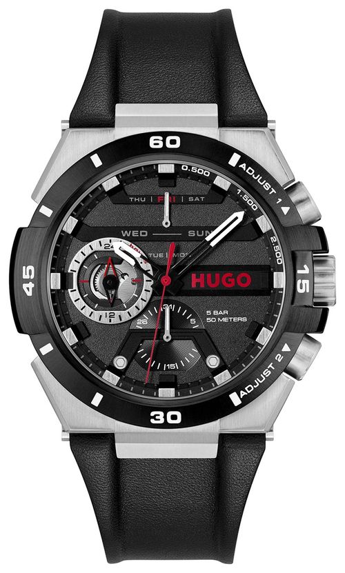 Hugo Mens Wild Black Leather...