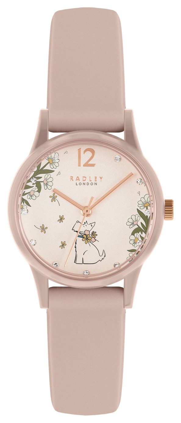 Radley Ladies Cobweb Pink Silicone Strap Watch 29.99 Mirror