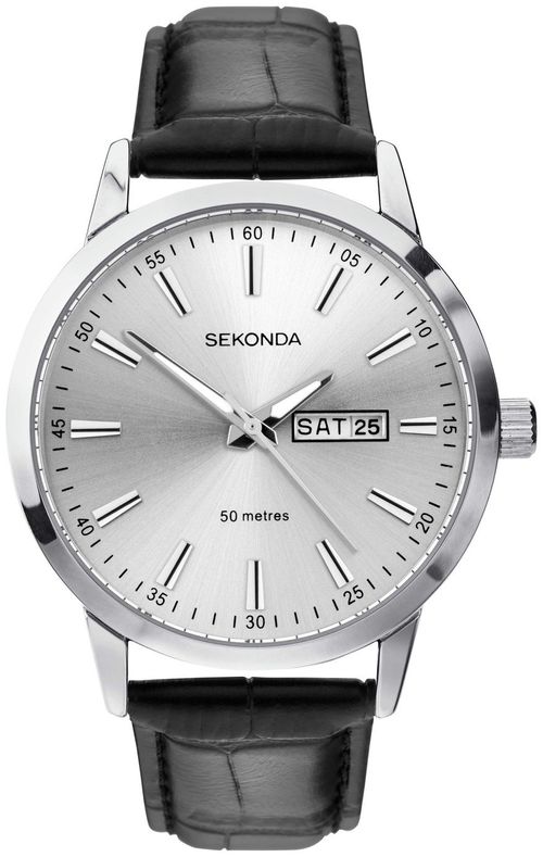 Sekonda Men's Black Leather...