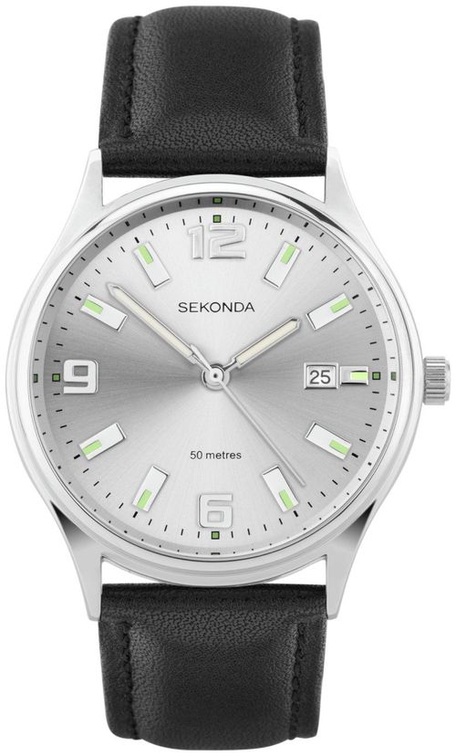 Sekonda Men's Black Faux...