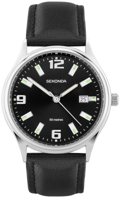 Sekonda Men's Black Faux...