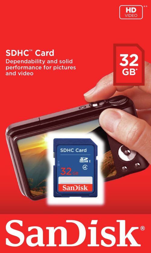 SanDisk Blue SDHC Memory Card...