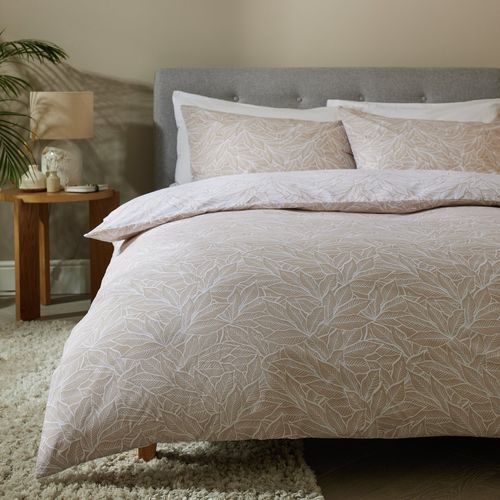 Argos Home Leaf Print Natural...