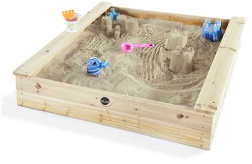 Plum Square Wooden Sand Pit