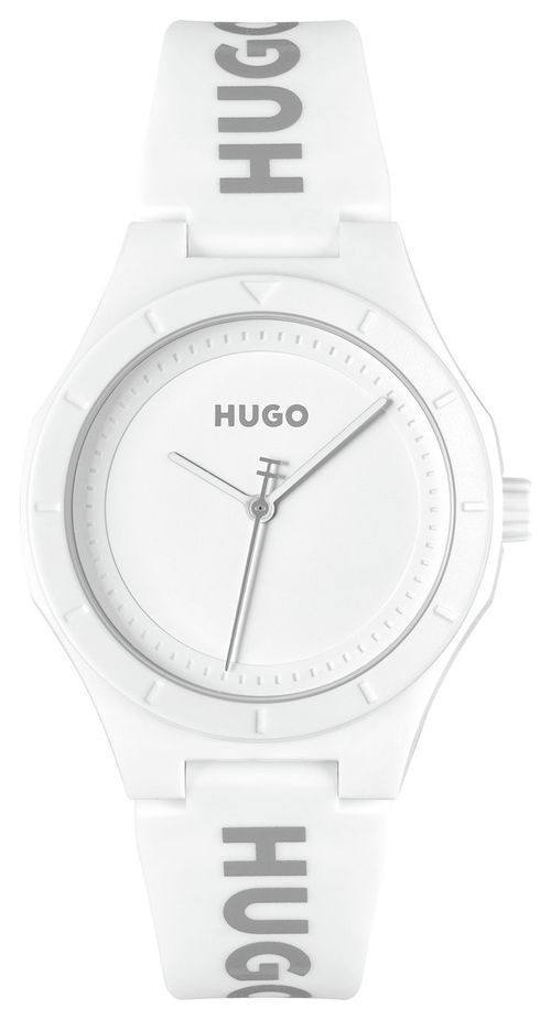 HUGO Ladies White Dial and...