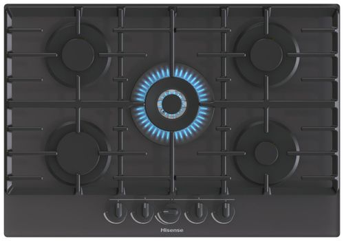 Hisense GG773B Gas Hob - Black