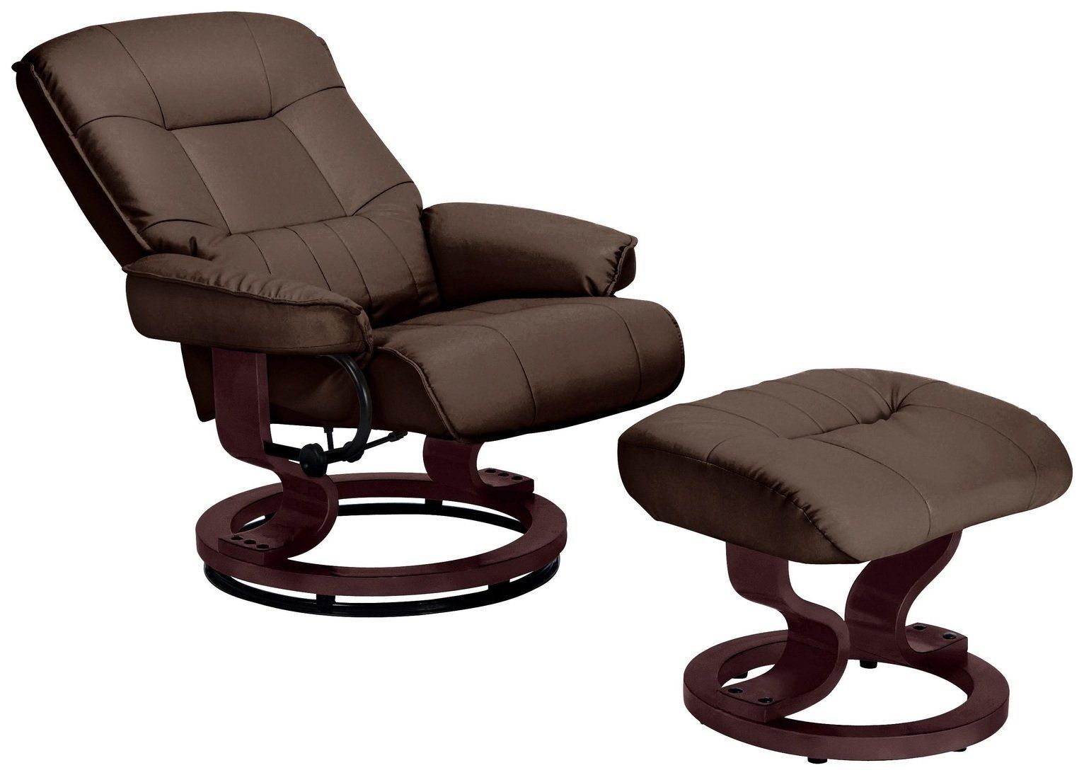 Argos Home Santos Recliner Chair with Footstool Chocolate